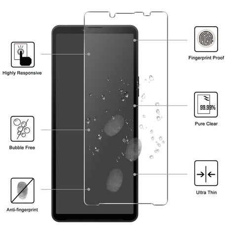 Sony Xperia 10 VIII / 10 VII 2.5D Tempered Glass Screen Protector - Transparent