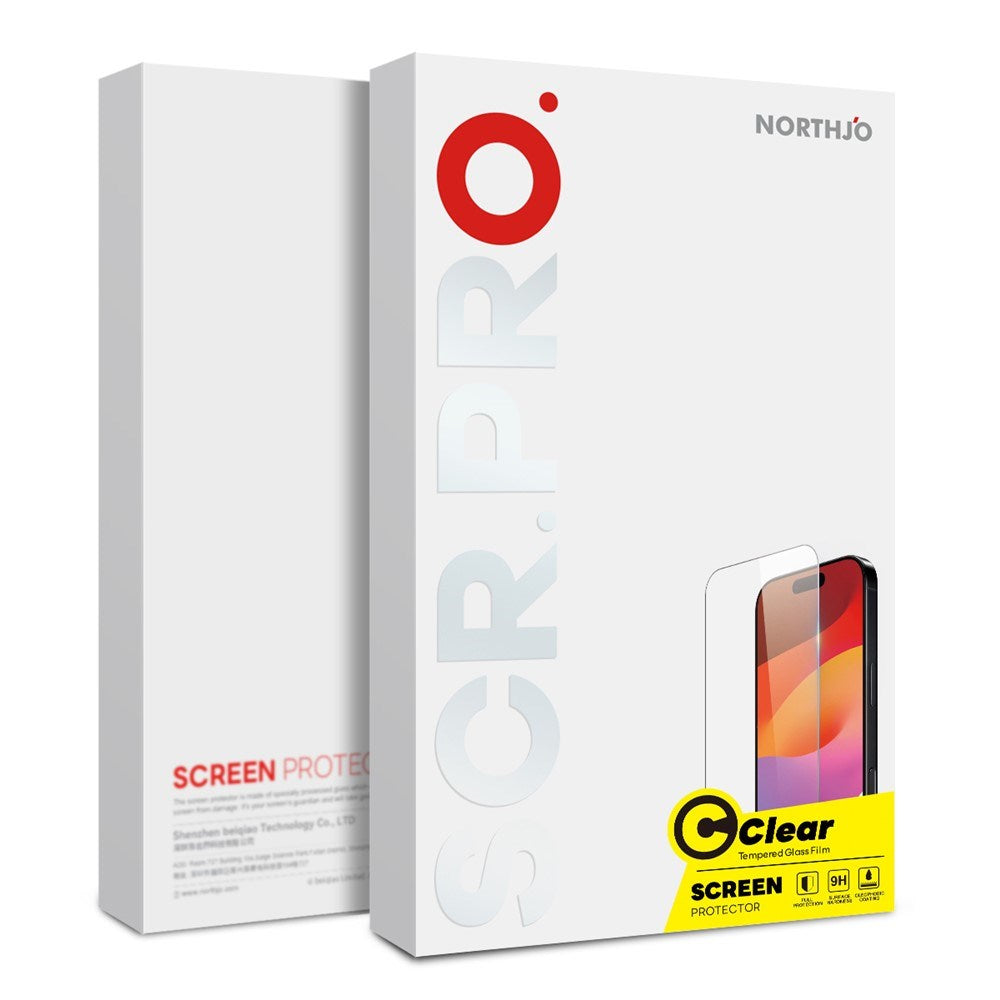 Samsung Galaxy A37 NORTHJO Tempered Glass Screen Protector - Transparent