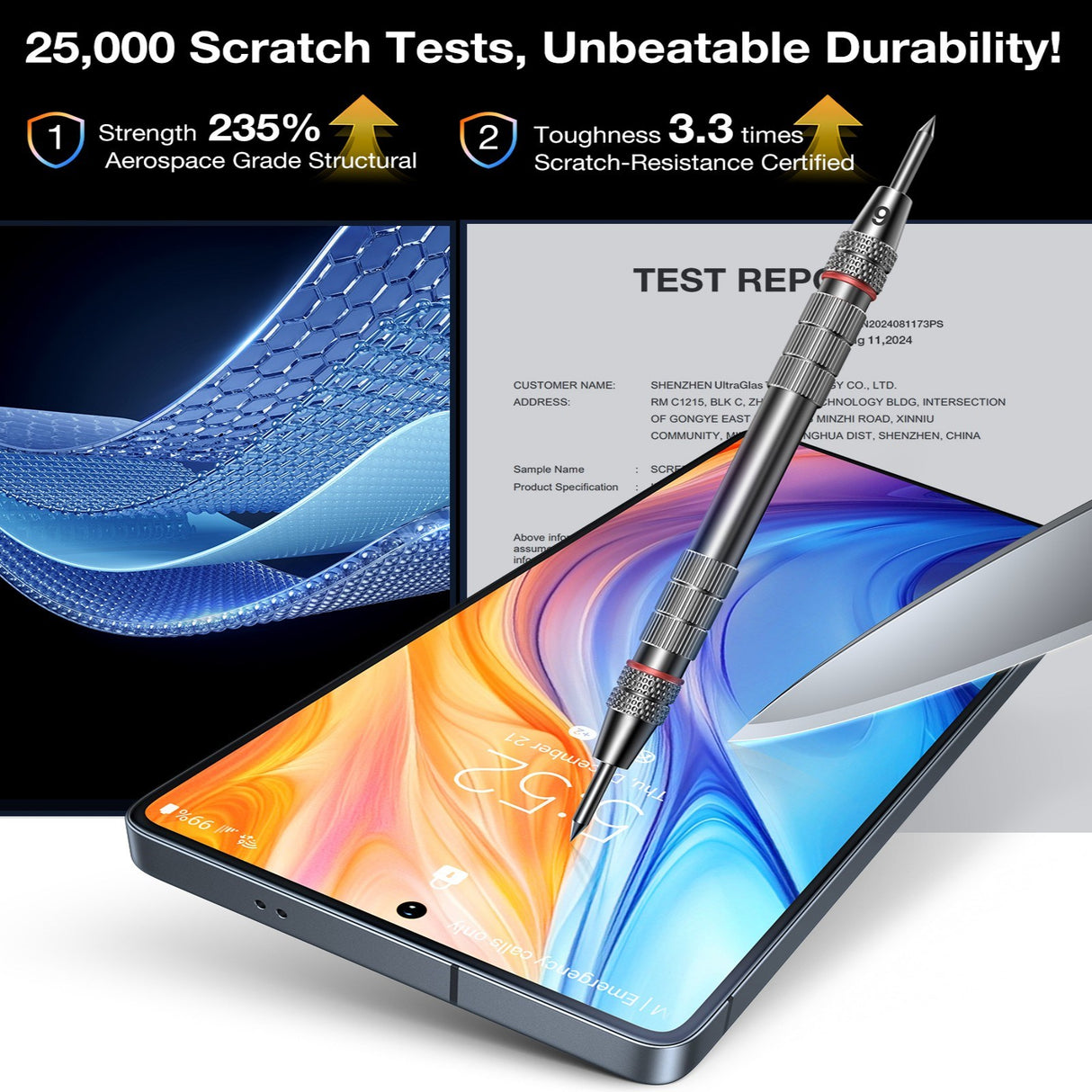 Samsung Galaxy S26 Ultra TORRAS Glassgo Tempered Screen Protector Glass with Installation Frame – Privacy Function – Transparent