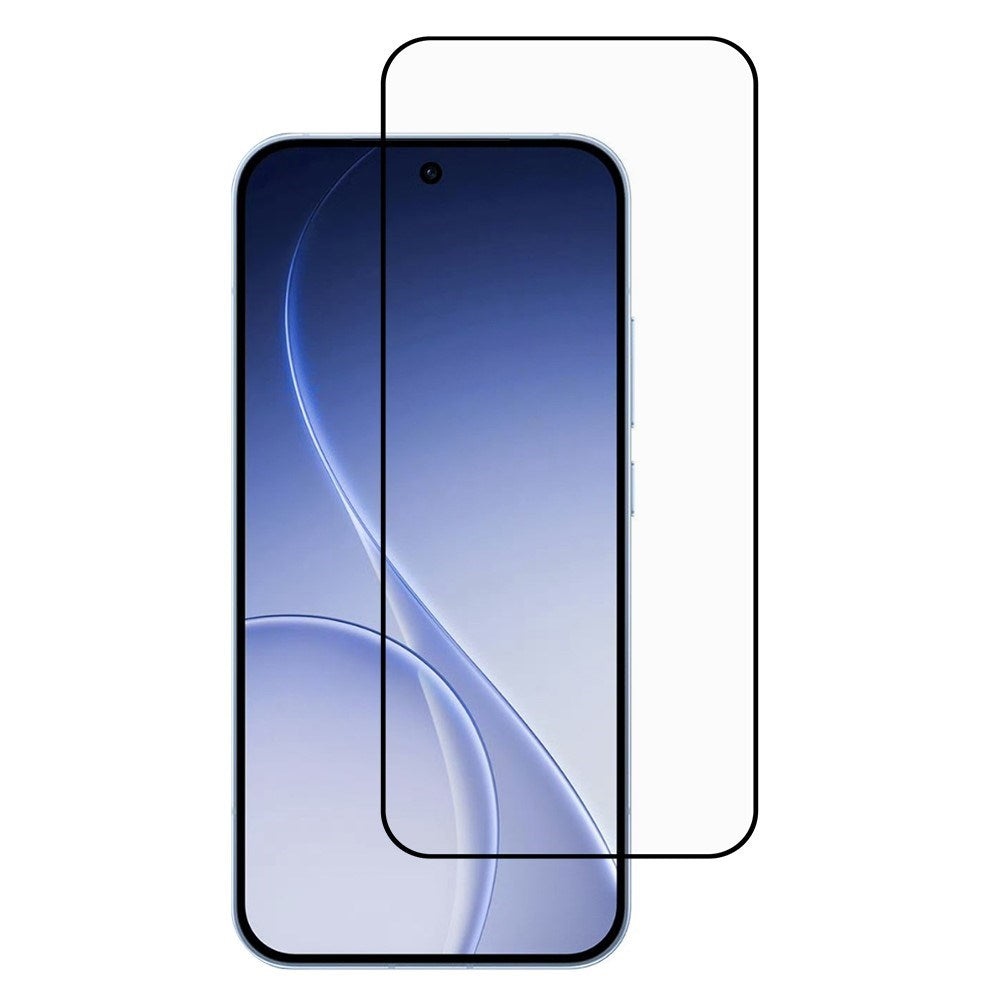 OPPO Reno15 (5G) Tempered Glass Screen Protector - Transparent / Black Edge