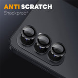 Samsung Galaxy S26 NORTHJO Camera Lens Protection - Metal & Glass - Black