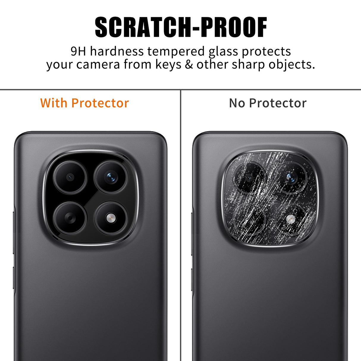 Xiaomi Redmi Note 15 (5G) Tempered Camera Lens Protector Glass – Transparent