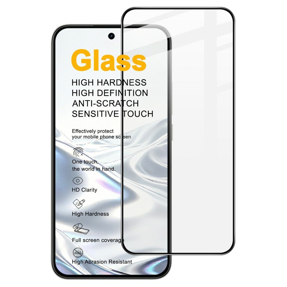 Realme 16 IMAK Tempered Glass Screen Protector - Transparent / Black Edge