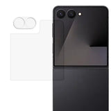 Samsung Galaxy Z Flip8 Tempered Glass for Back Screen & Camera Lens - Transparent