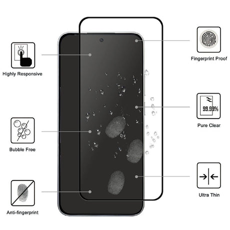 Xiaomi 17T Pro Screen Protector Glass - Transparent / Black Edge