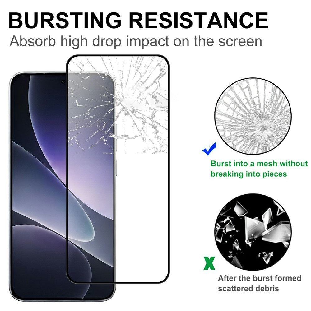 Xiaomi 17T Pro Screen Protector Glass - Transparent / Black Edge