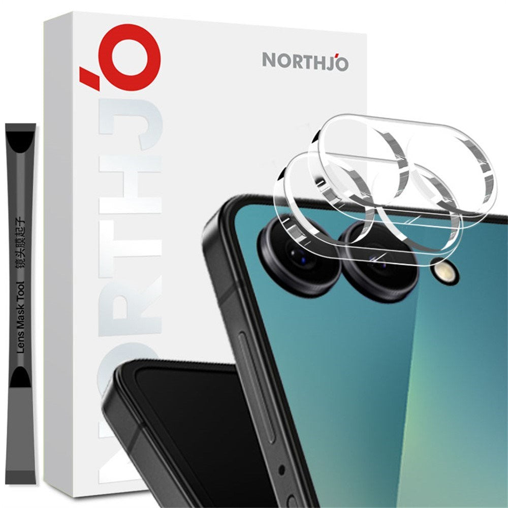 Samsung Galaxy Z Flip8 NORTHJO Tempered Camera Lens Glass - 2 pcs. - Transparent