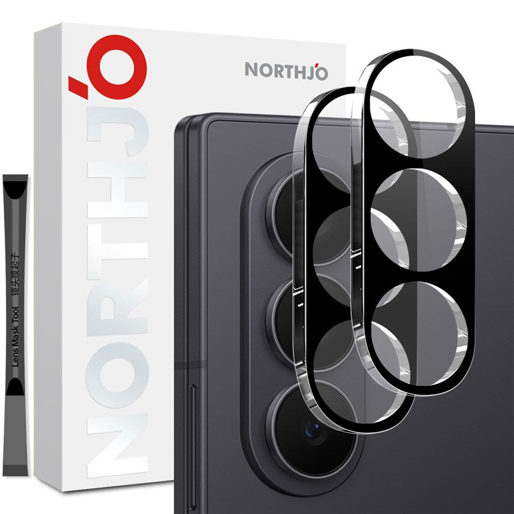 Samsung Galaxy Z Fold8 NORTHJO Tempered Camera Lens Glass - Black
