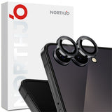 Samsung Galaxy Z Flip8 NORTHJO Camera Lens Protector - Metal & Glass - Black