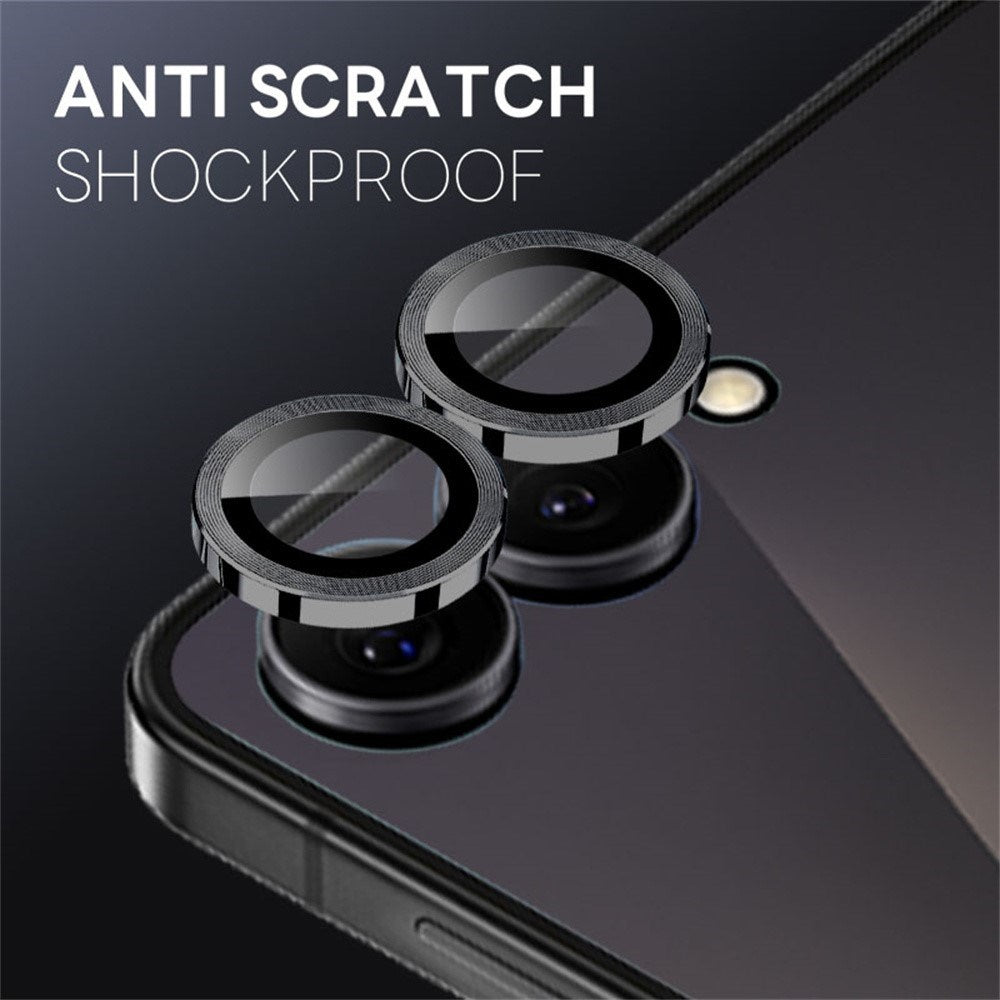 Samsung Galaxy Z Flip8 NORTHJO Camera Lens Protector - Metal & Glass - Black