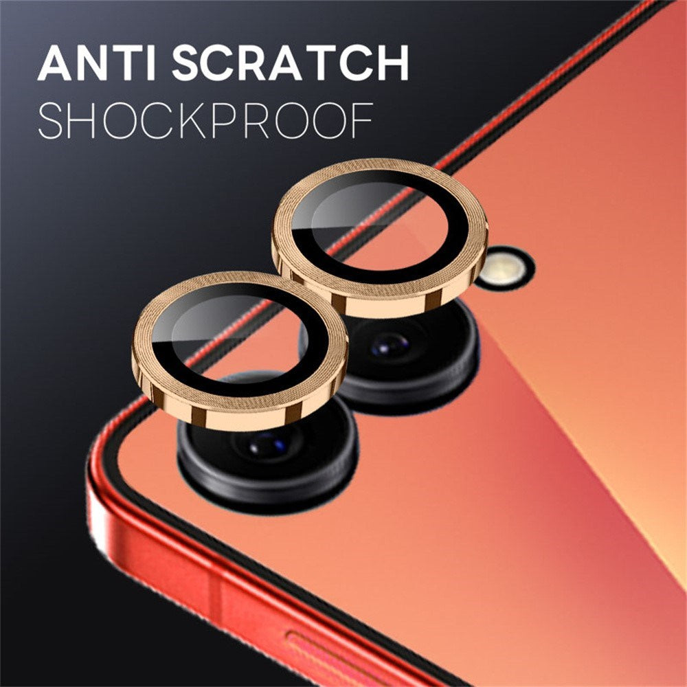 Samsung Galaxy Z Flip8 NORTHJO Camera Lens Protector - Metal & Glass - Gold