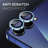 Samsung Galaxy Z Flip8 NORTHJO Camera Lens Protector - Metal & Glass - Blue