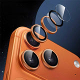 iPhone 18 Pro Camera Lens Protection - Metal & Glass - Orange