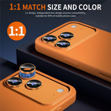 iPhone 18 Pro Camera Lens Protection - Metal & Glass - Orange