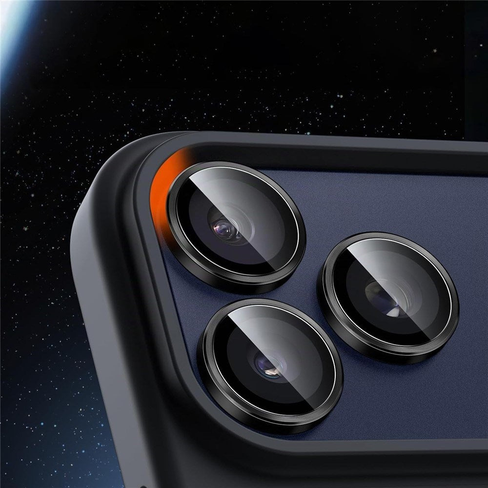 iPhone 18 Pro Camera Lens Protection - Metal & Glass - Black