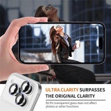 iPhone 18 Pro Camera Lens Protection - Metal & Glass - Silver