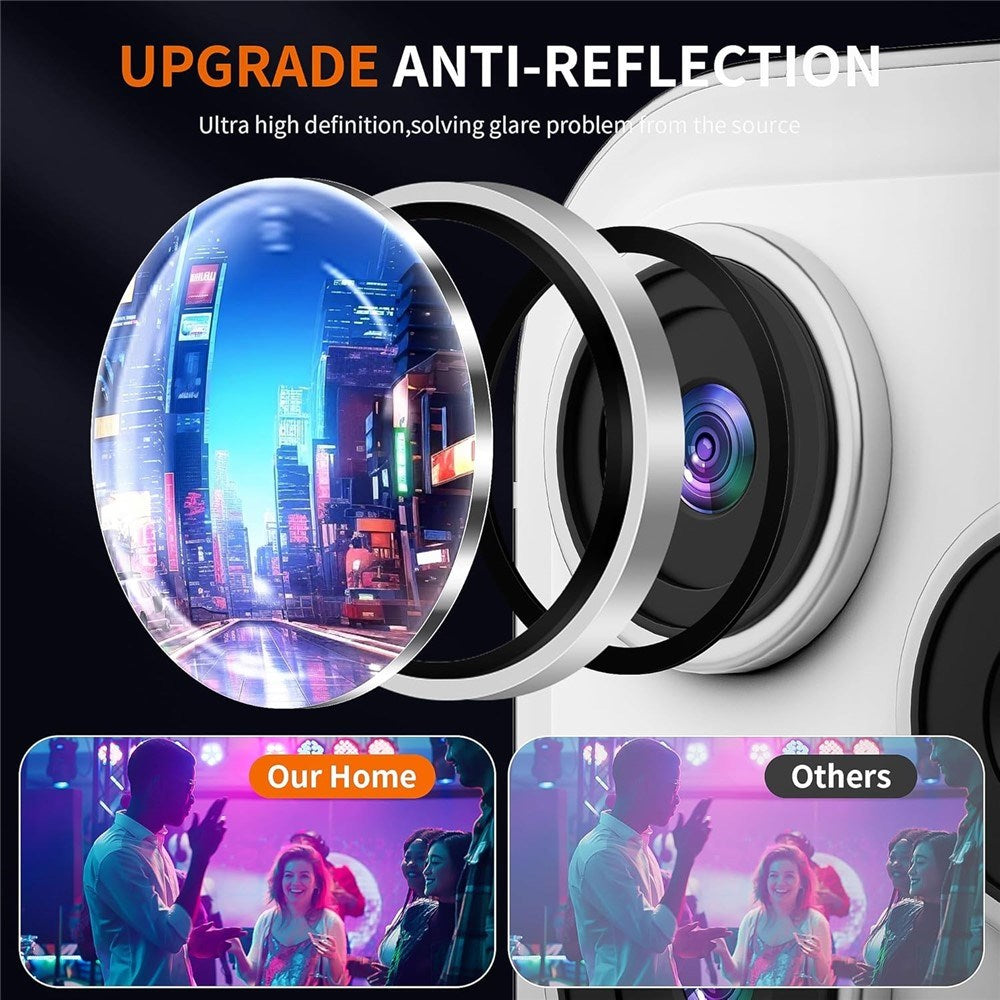 iPhone 18 Pro Max Camera Lens Protection - Metal & Glass - Silver