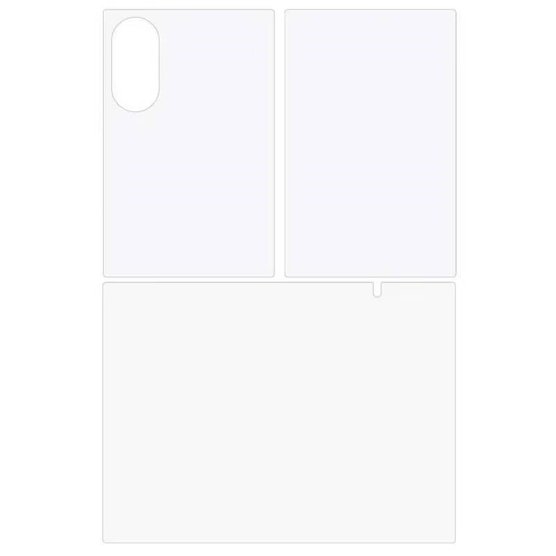 Samsung Galaxy Z Fold8 3-Piece Screen Protector Film - Transparent