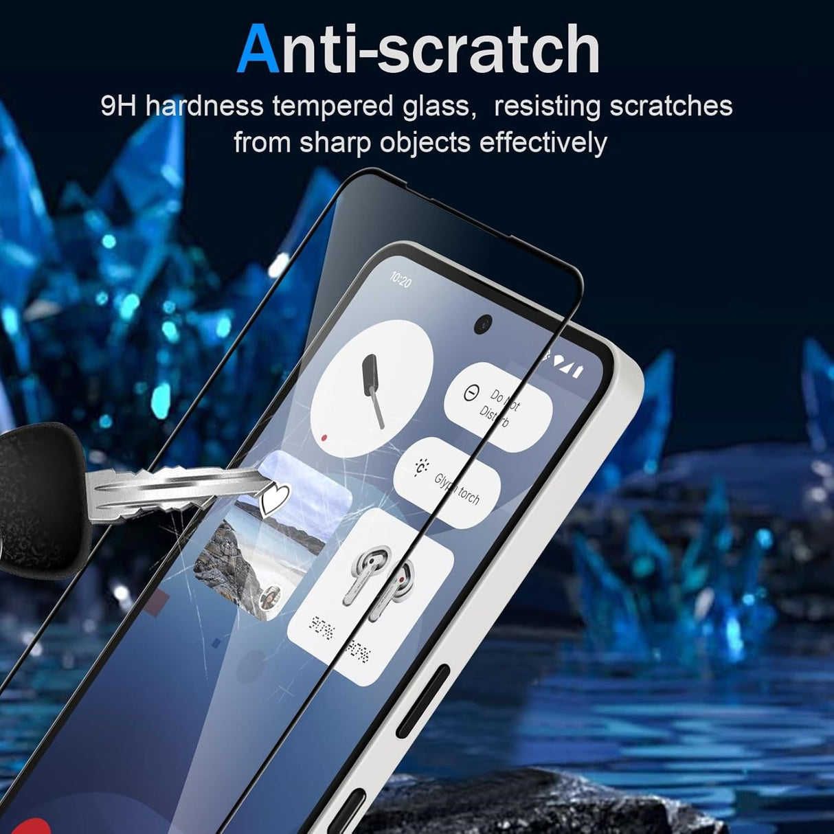 Nothing Phone (4b) Protection Glass for Screen - Transparent / Black Edge