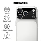 iPhone 18 Pro Tempered Camera Lens Protection Glass - Black