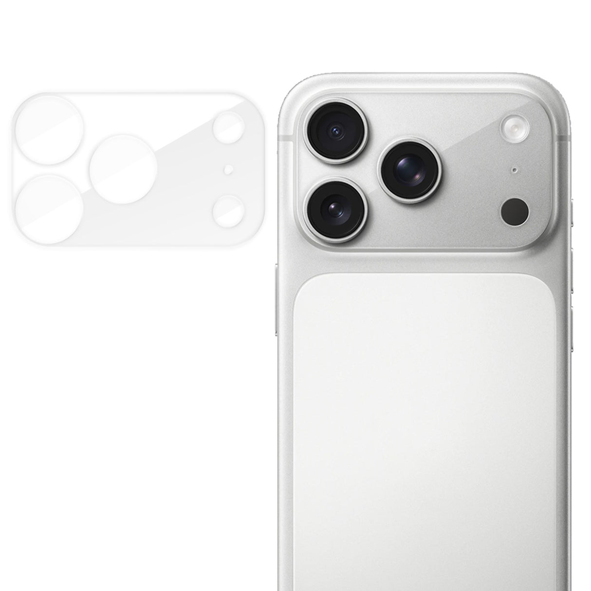 iPhone 18 Pro Max Tempered Camera Lens Protection Glass - Transparent