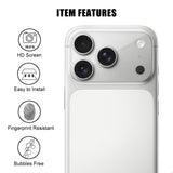 iPhone 18 Pro Max Tempered Camera Lens Protection Glass - Transparent