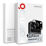 iPhone Fold NORTHJO Tempered Camera Lens Glass - 2 Pcs. - Black