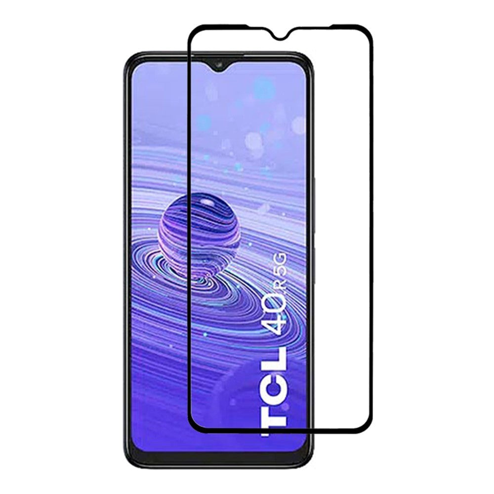 TCL 40R 5G Glass Screen Protector - Full Fit - Black Edge