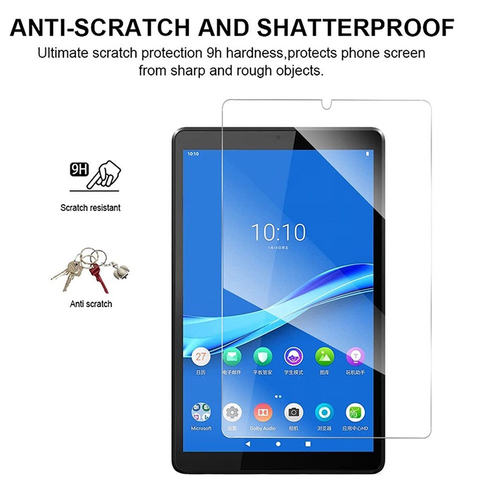 Lenovo Tab M8 (4th Gen.) 9H Tempered Glass Screen Protector - Transparent