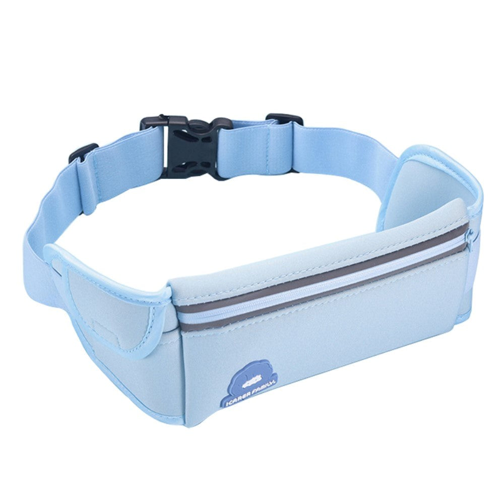 Sports Running Belt (Max. Mobile: 180 x 95 x 25 mm) with Built-in Reflector - Blue