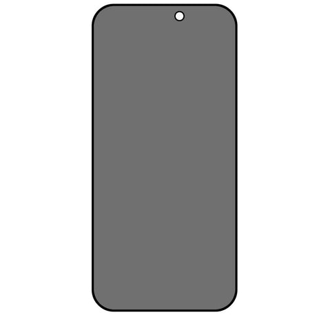 iPhone 15 Hardened Glass with Privacy - Full-Fit - Black Edge