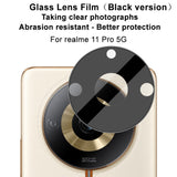 Realme 11 Pro+ (5G) / 11 Pro (5G) IMAK Protective Glass for Camera Lens - Transparent / Black