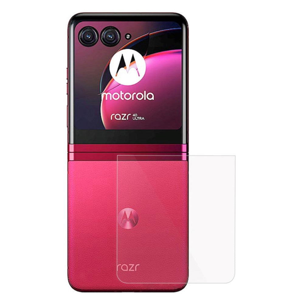 Motorola Razr 40 Ultra Plastic Back Screen Protector - Transparent