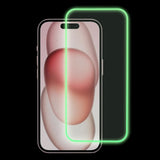 iPhone 15 Pro Glass Screen Protector - Luminous Green Edge