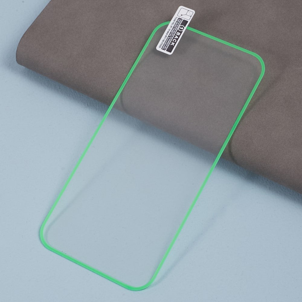 iPhone 15 Pro Glass Screen Protector - Luminous Green Edge