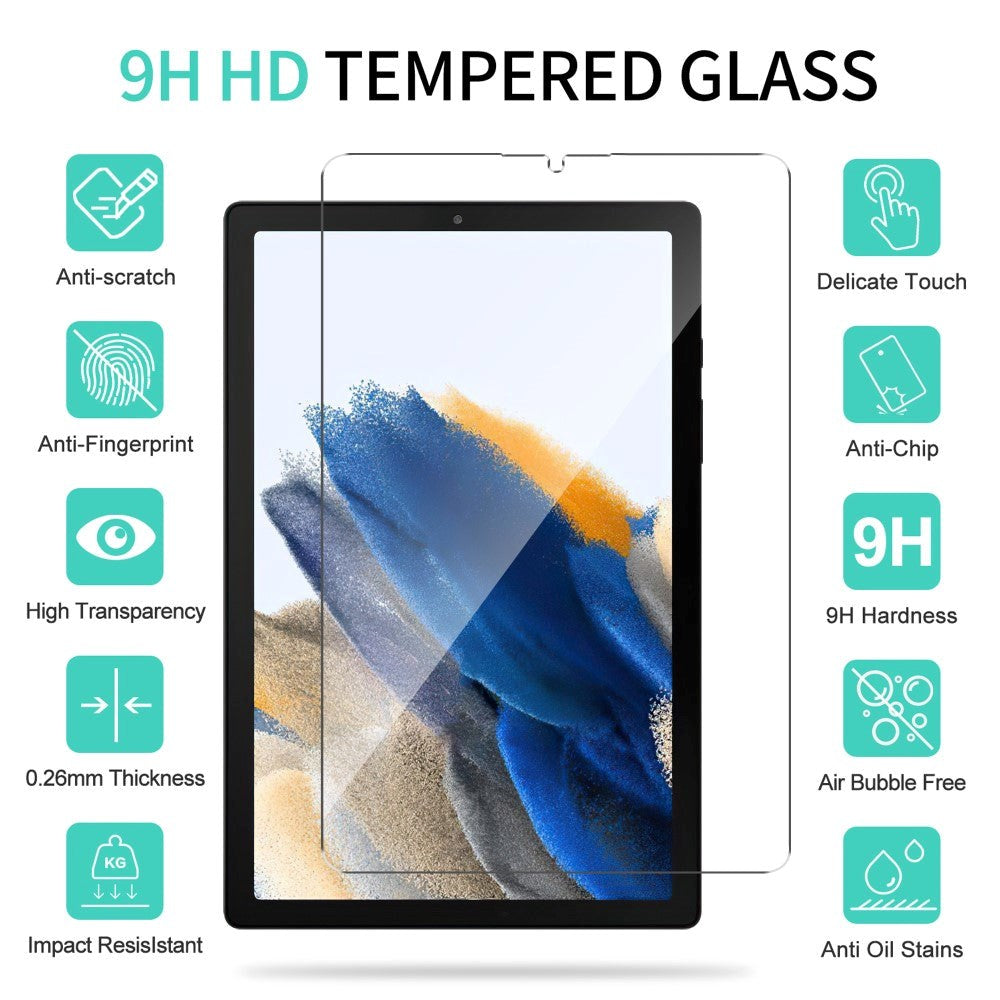 Samsung Galaxy Tab A9 Tempered Glass Rounded Edge - Screen Protector - Transparent