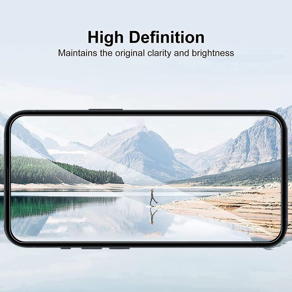 Oppo A79 (5G) Case Friendly Screen Protection - Transparent With Black Edge