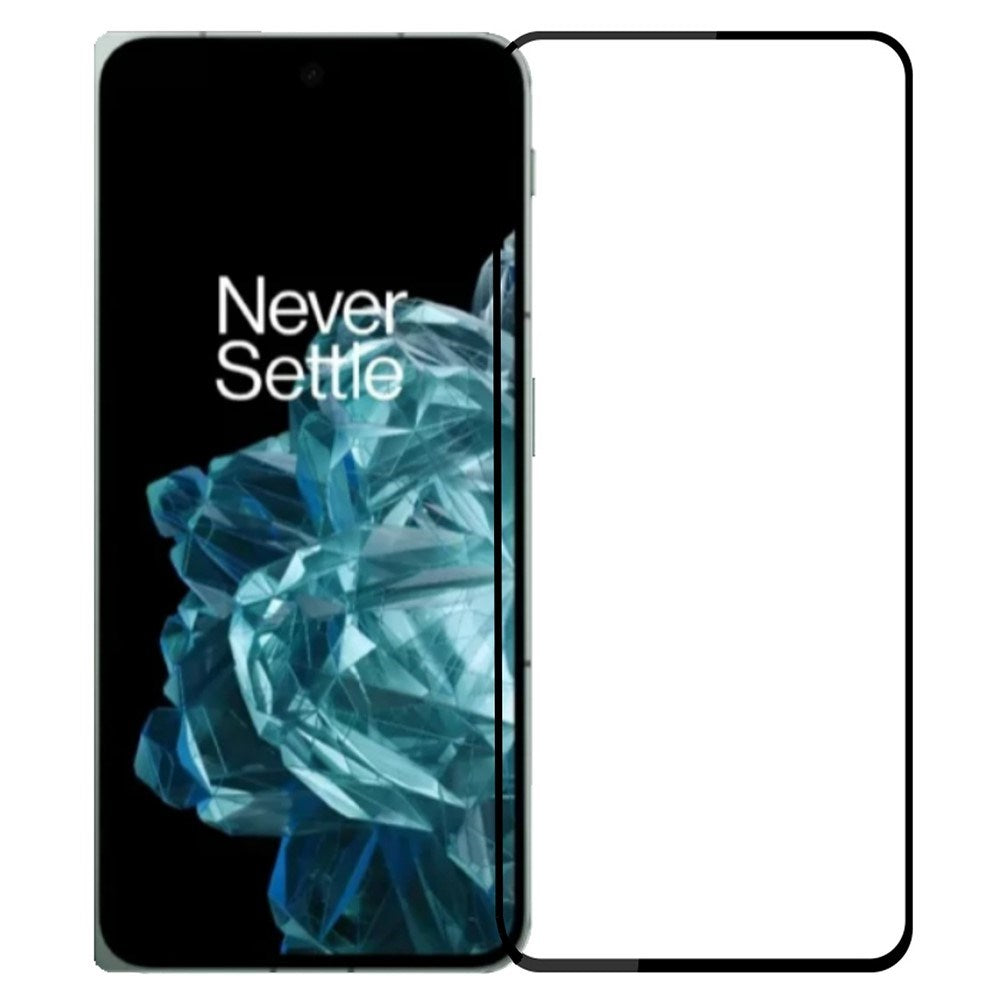 OnePlus Open Tempered Glass - Case Friendly - Transparent / Black Edge