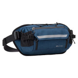 Nylon Belt Bag with Storage Pockets - Blue