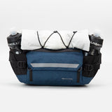 Nylon Belt Bag with Storage Pockets - Black