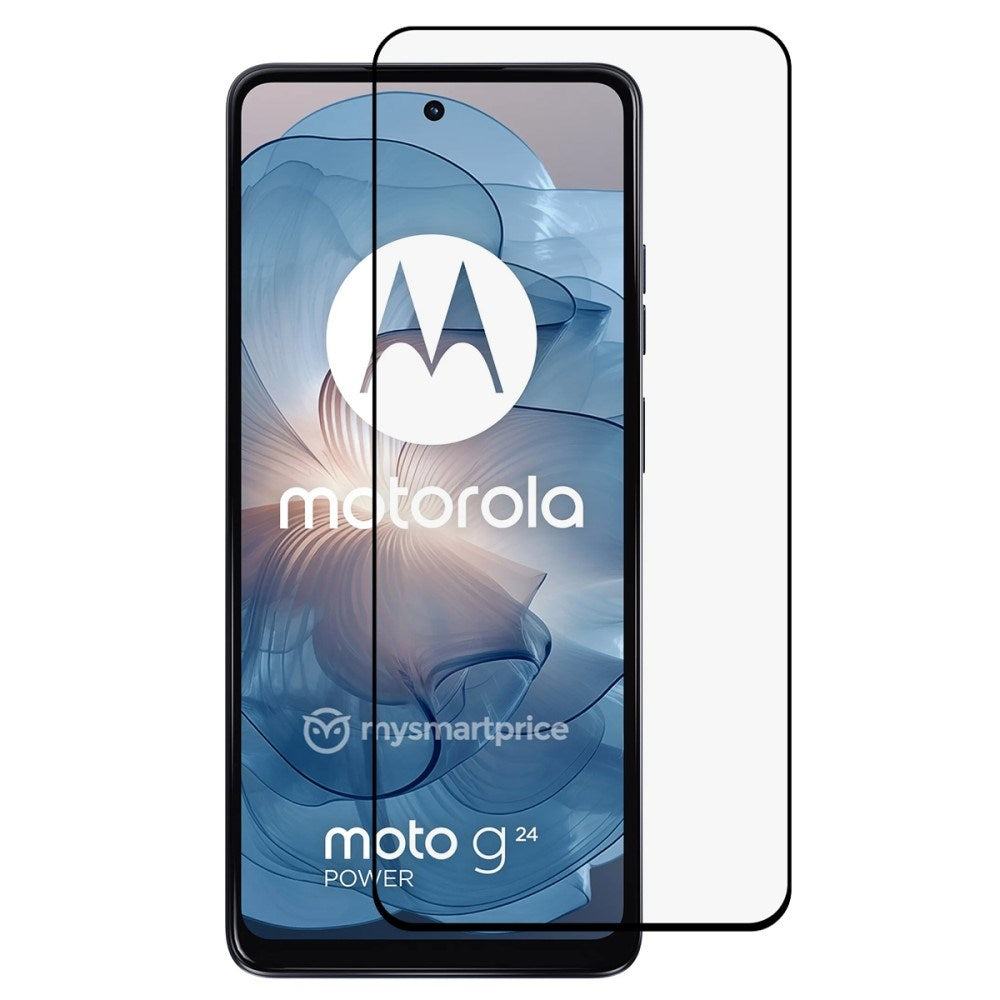 Motorola Moto G24 Tempered Glass - Full-fit Screen Protection - Black Edge