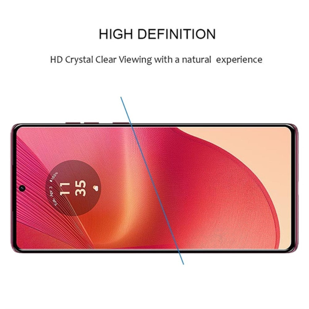 Motorola Edge 50 Fusion Full Fit Screen Protector Glass - Transparent / Black Edge