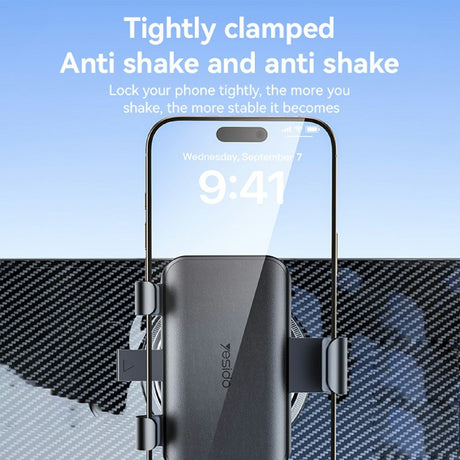 Adjustable Car Phone Holder - Black