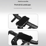 Universal Mobile Phone Holder for Bicycle - Flexible Silicone - Mobile Size: approx. 120 - 180mm - Black