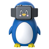 Silicone Charger Stand for Apple Watch - Cute Penguin - Blue