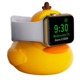 Silicone Charger Stand for Apple Watch - Cute Duck - Yellow