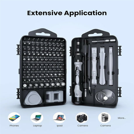 AXTH 116-in-1 Screwdriver Set for Electronics Repair - Black