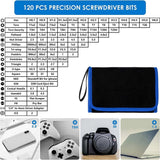 Electronics Tool Set - 120 Pieces - Black / Blue