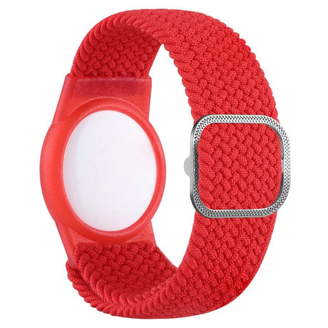 AirTag Braided Fabric Strap - Red