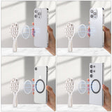 Silicone Suction Cup Mobile Holder w. Strap - MagSafe Compatible - White